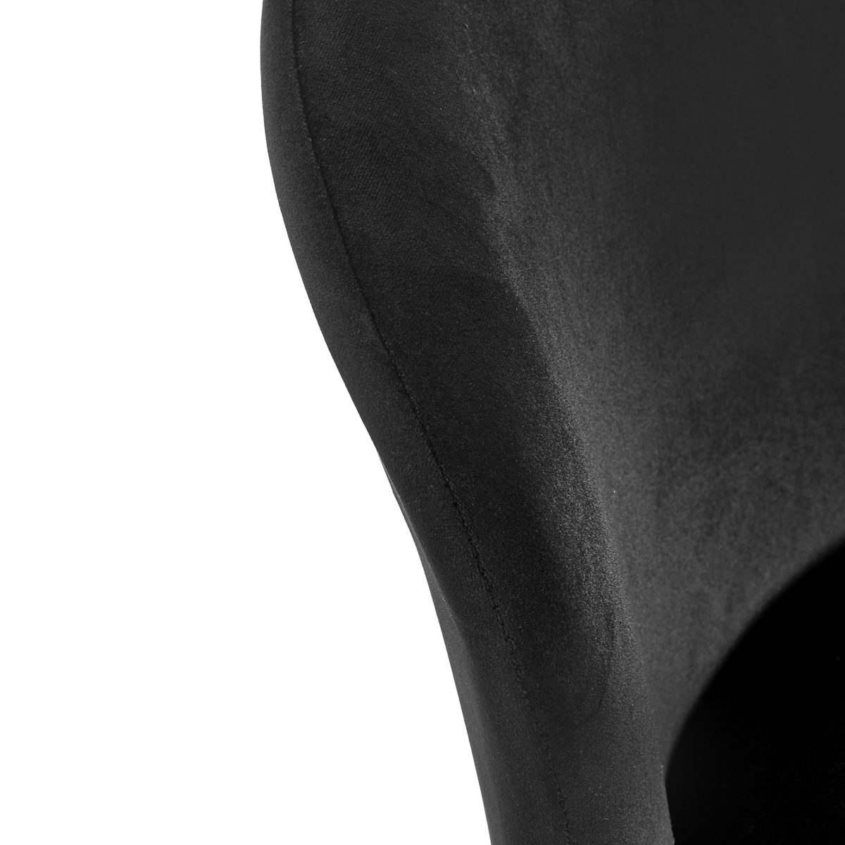 4Rico Stuhl Linea schwarz - eleganter Salonstuhl minimalistisch