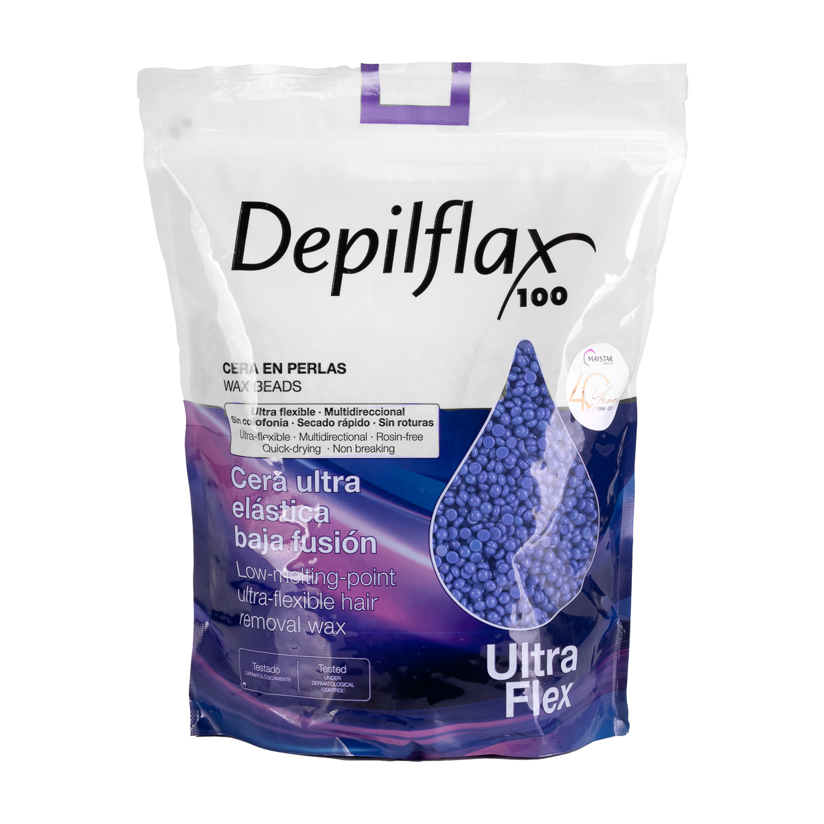 Depilflax Ultraflex Mauve Hartwachsperlen 1 kg, vegan