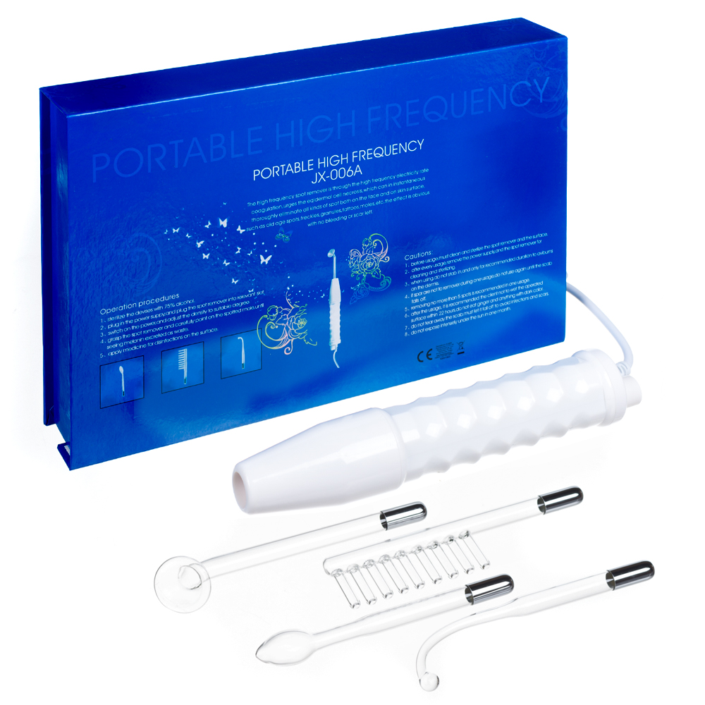 Professionelles Hochfrequenz-Kosmetikgerät mit 4 Aufsätzen 10W