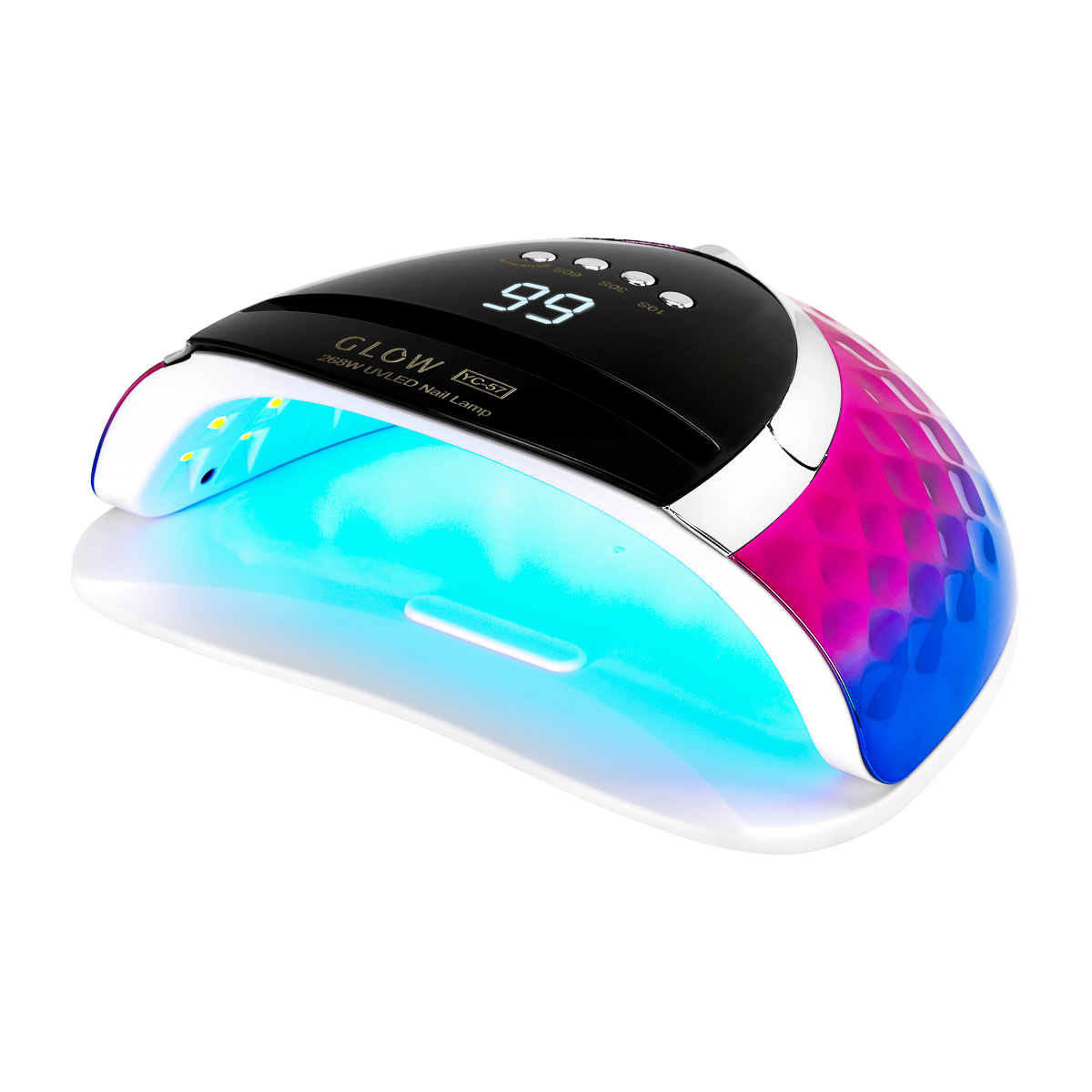 Glow UV LED Nagellampe blau-pink 268W – Dual-LED-Technologie