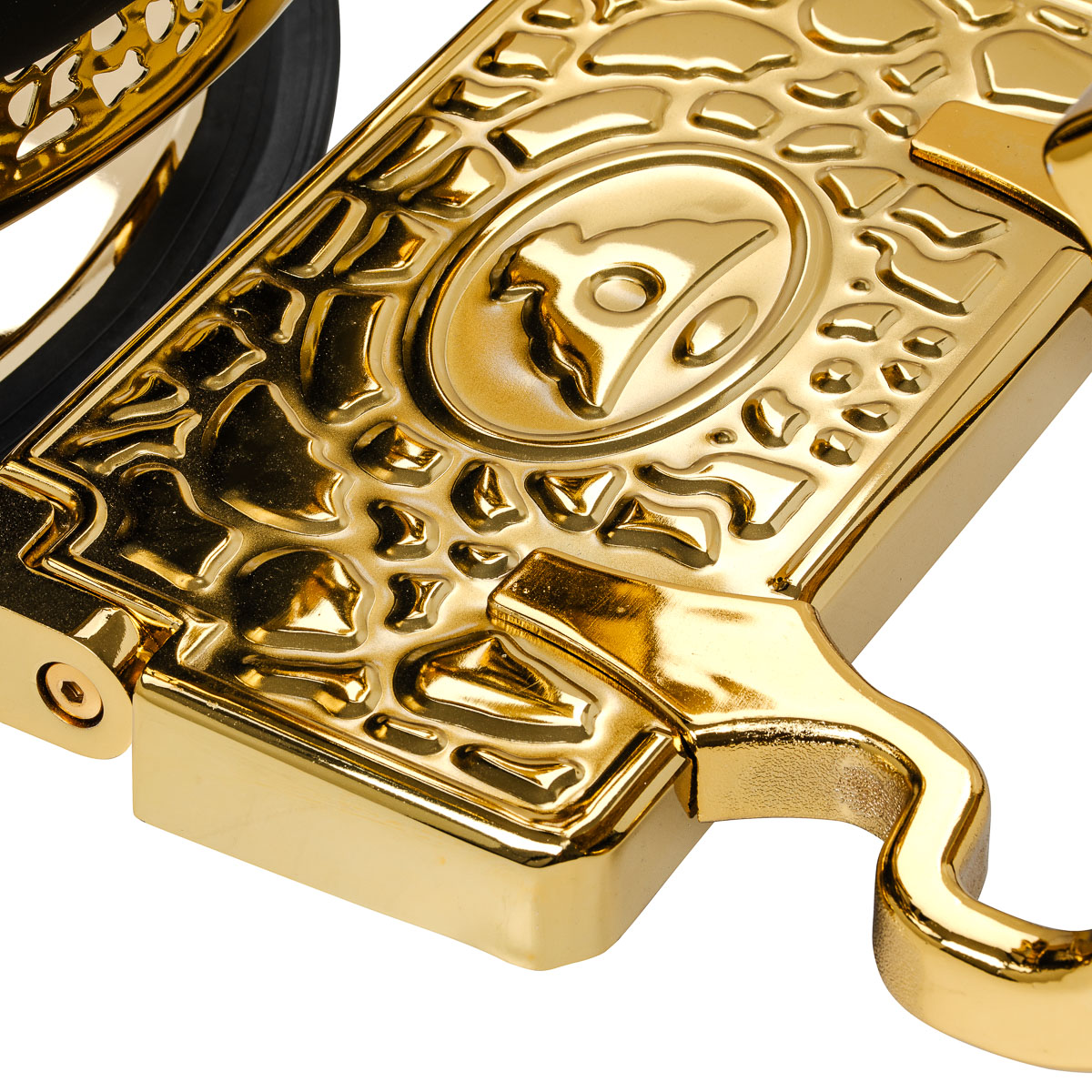 Barberstuhl Gabbiano Niccolo Schwarz Gold – Hydraulik