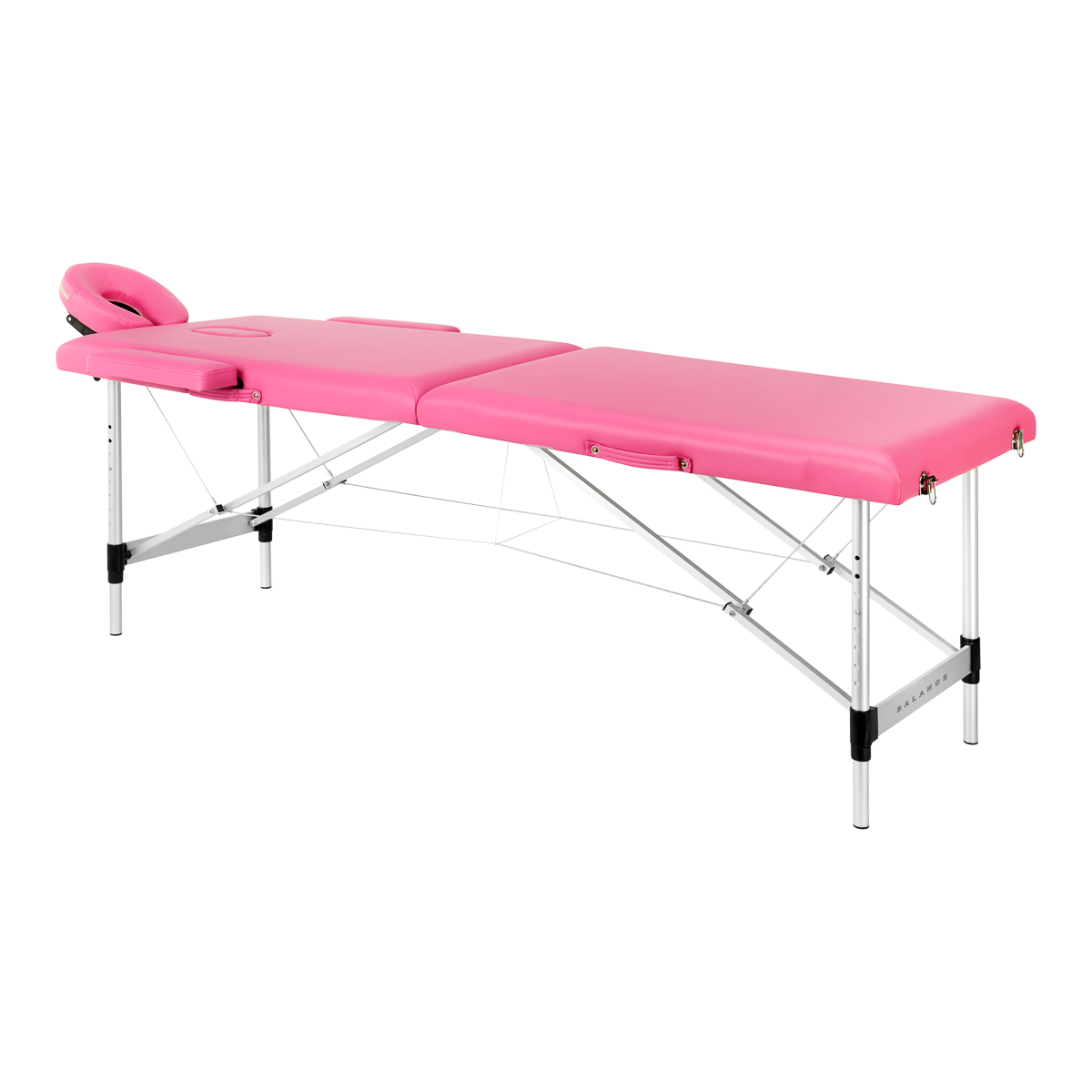 BALANCE Massageliege Aluminium klappbar 2 Segmente Rosa