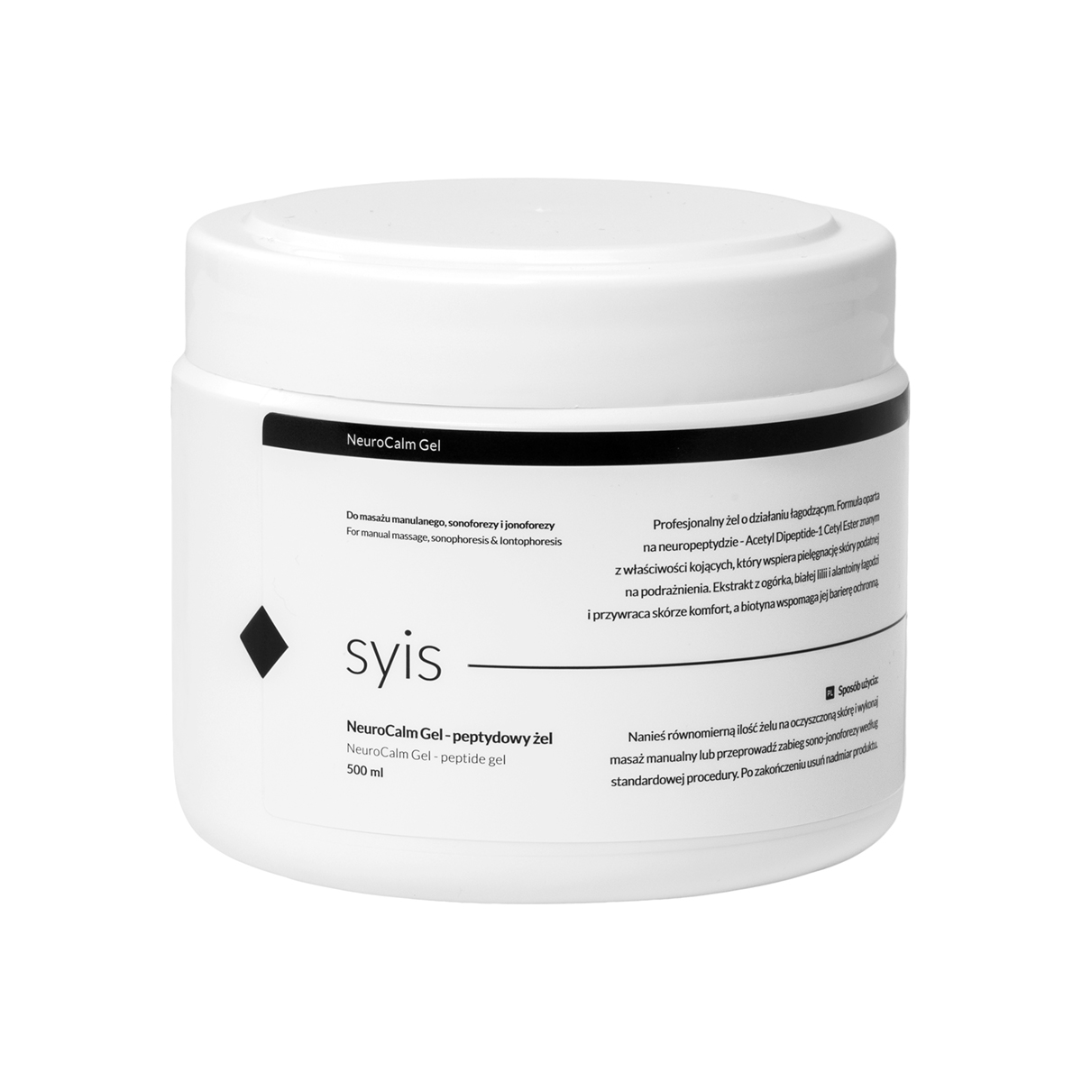 SYIS NeuroCalm Gel 500ml – Peptid-Massagegel für Gesicht und Körper