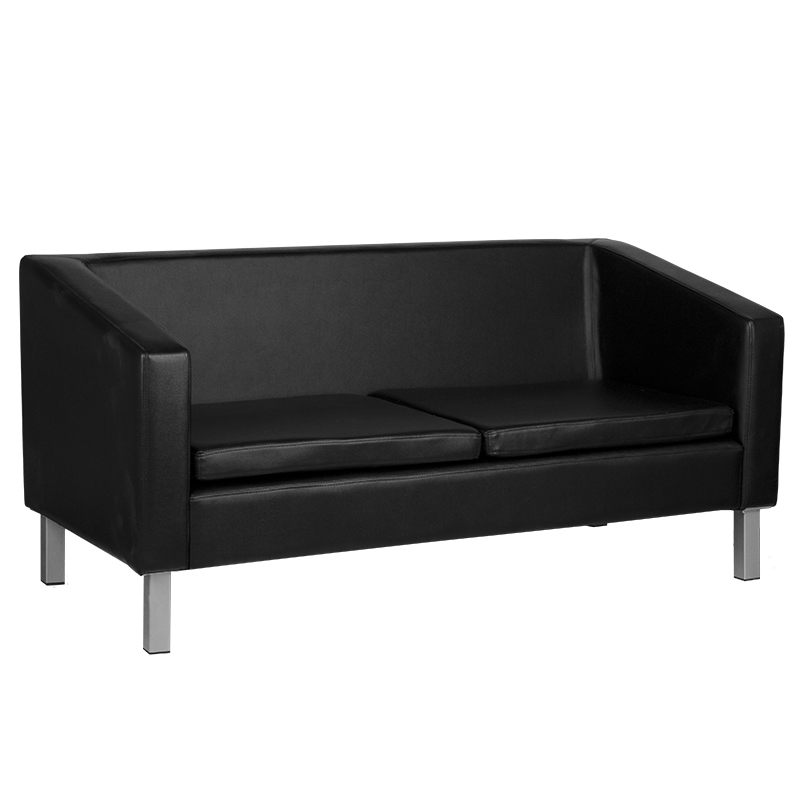 GABBIANO Wartezimmer Sofa schwarz - 3er Salonsofa