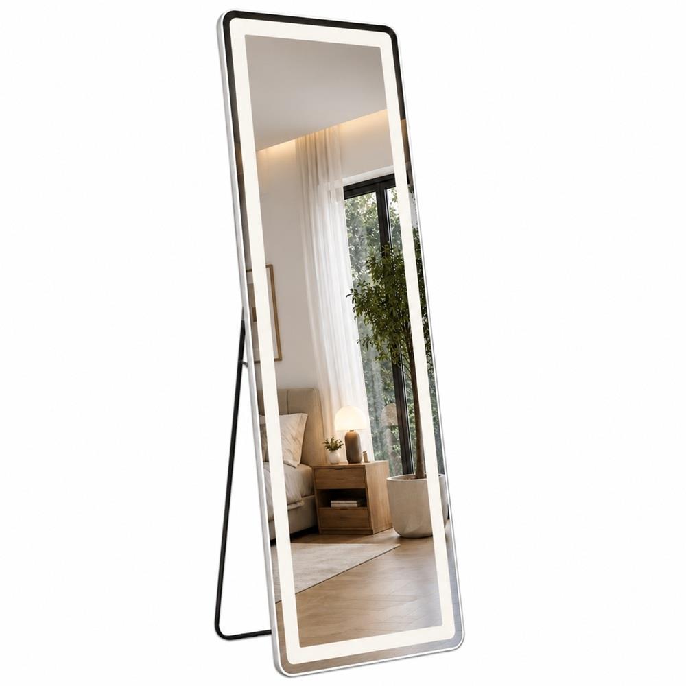 LED Standspiegel Rechteck 160x50 cm mit Beleuchtung