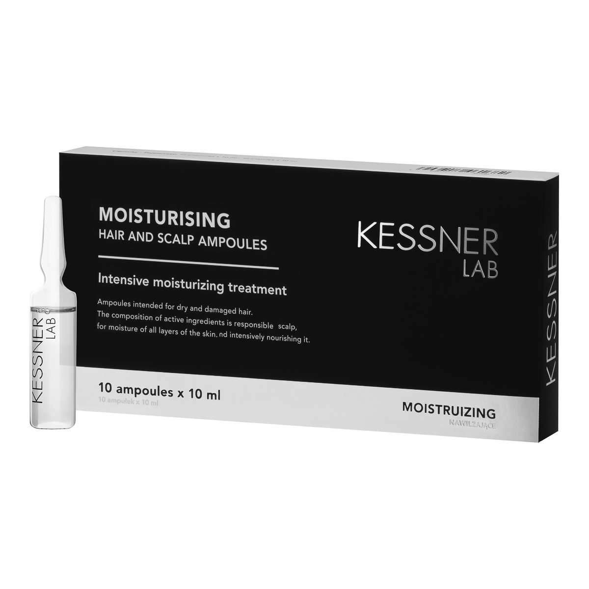 KESSNER LAB Feuchtigkeits-Ampullen für Kopfhaut und Haare - 10er Pack à 10 ml