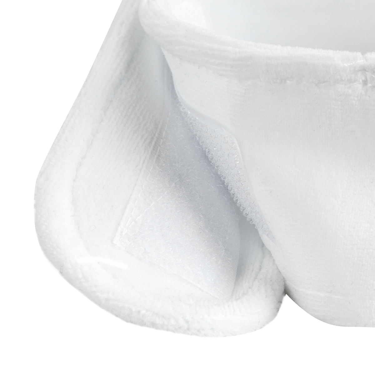Kosmetik-Stirnband Velour Weiß – Professionelle Haarband