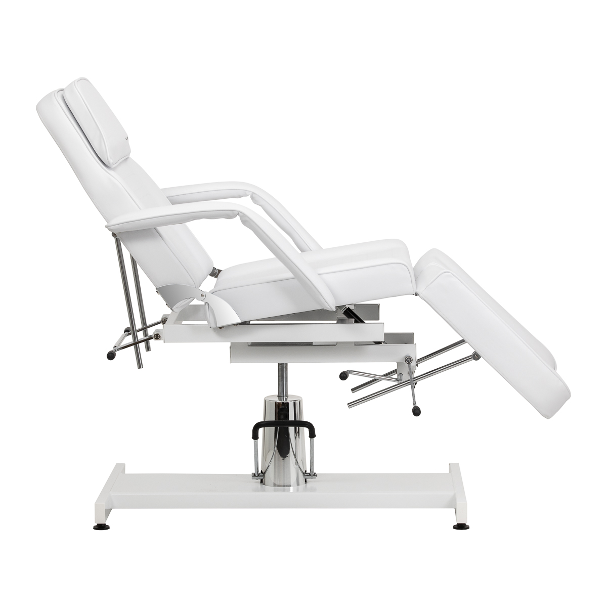 Sillon 210 Hydraulische Kosmetikliege Pediküre weiß mit Schaukel