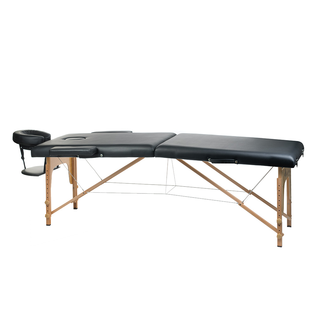 Premium Klappbare Massageliege Professional - Schwarz