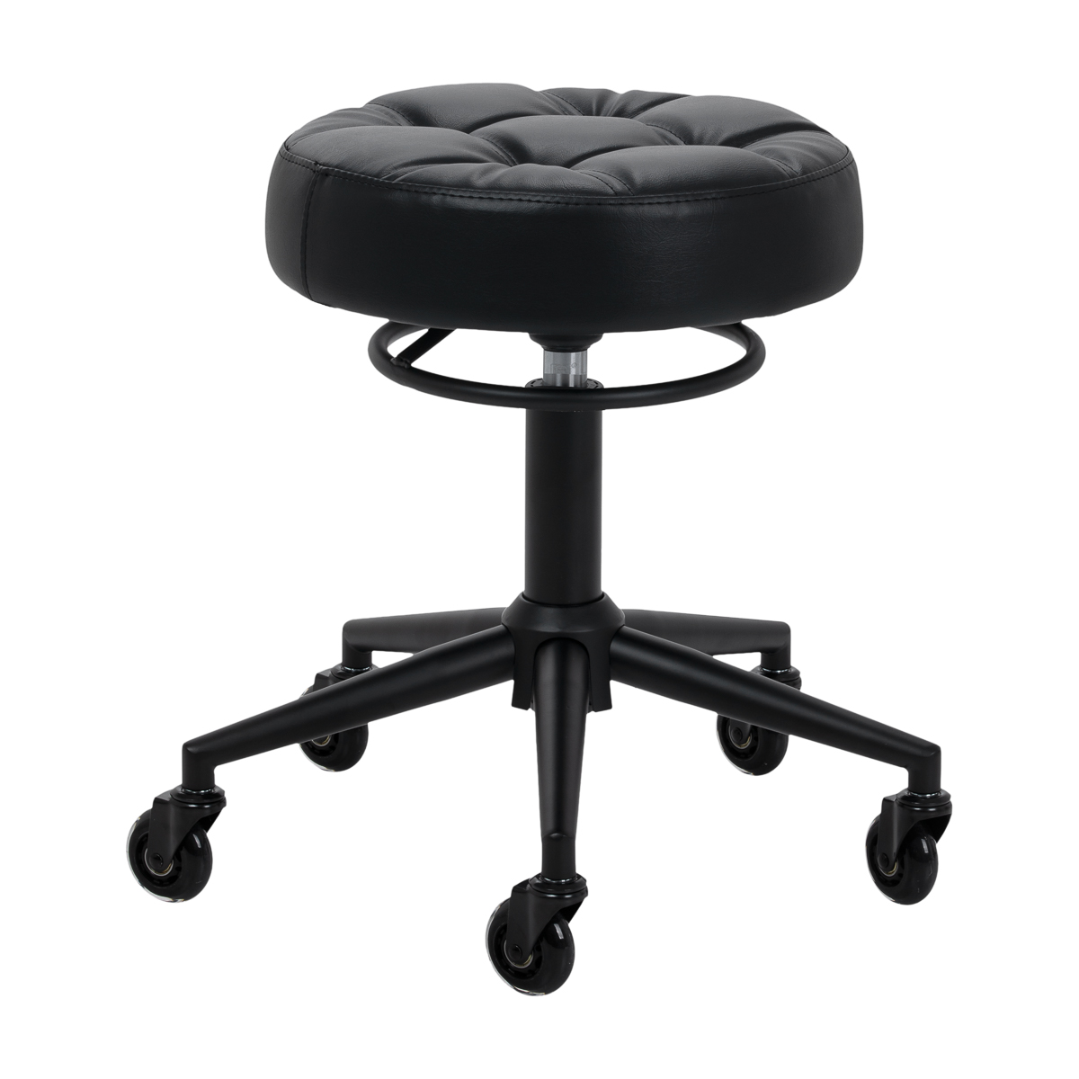 Friseurhocker D054 schwarz – Profi-Salonhocker