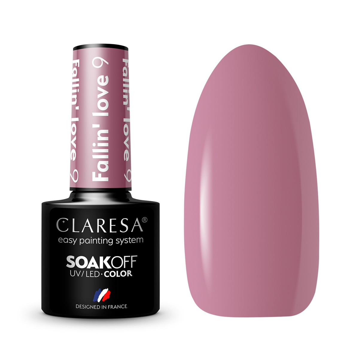 CLARESA Gel Politur FALLIN'LOVE 9 Purple Brown 5g