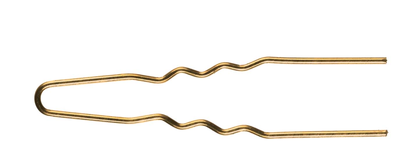 Haarnadeln Gold Dick Packung 50Er 45Mm Friseur 01