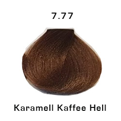 Morfose 10 Creme Haarfarbe Farbton 7.77 Karamell Kaffee Hell