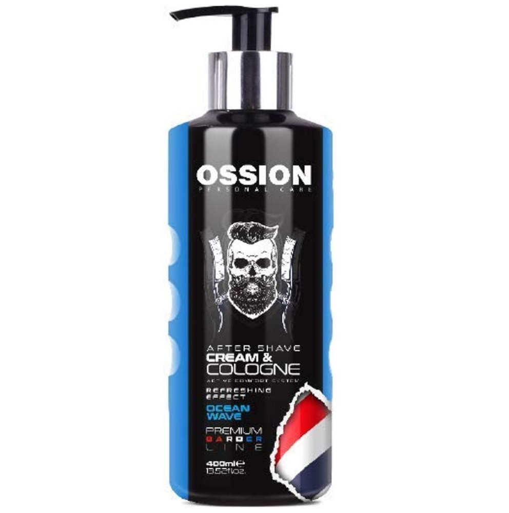 Blue-Ossion-Premium-Barber-Line-Cream-Cologne OSSION Blue Ocean Premium Barber Cream & Cologne 400ml-Copy