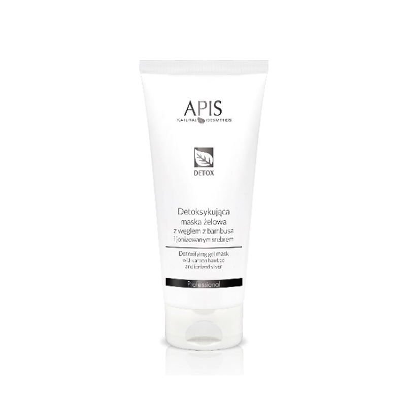 APIS Entgiftungsmaske mit Bambuskohle und ionisiertem Silber - Tiefenreinigung 200ml Gel