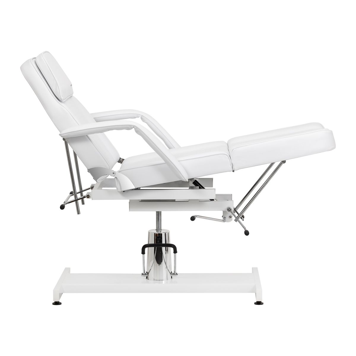 Sillon 210 Hydraulische Kosmetikliege Pediküre weiß mit Schaukel