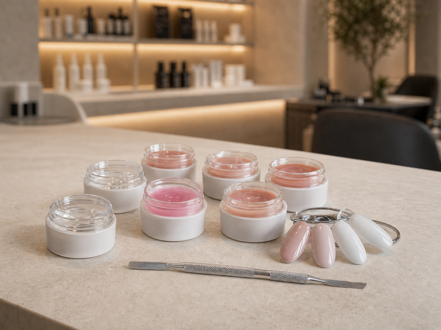 Nagelgele und Builder-Gele für professionellen Nagelaufbau