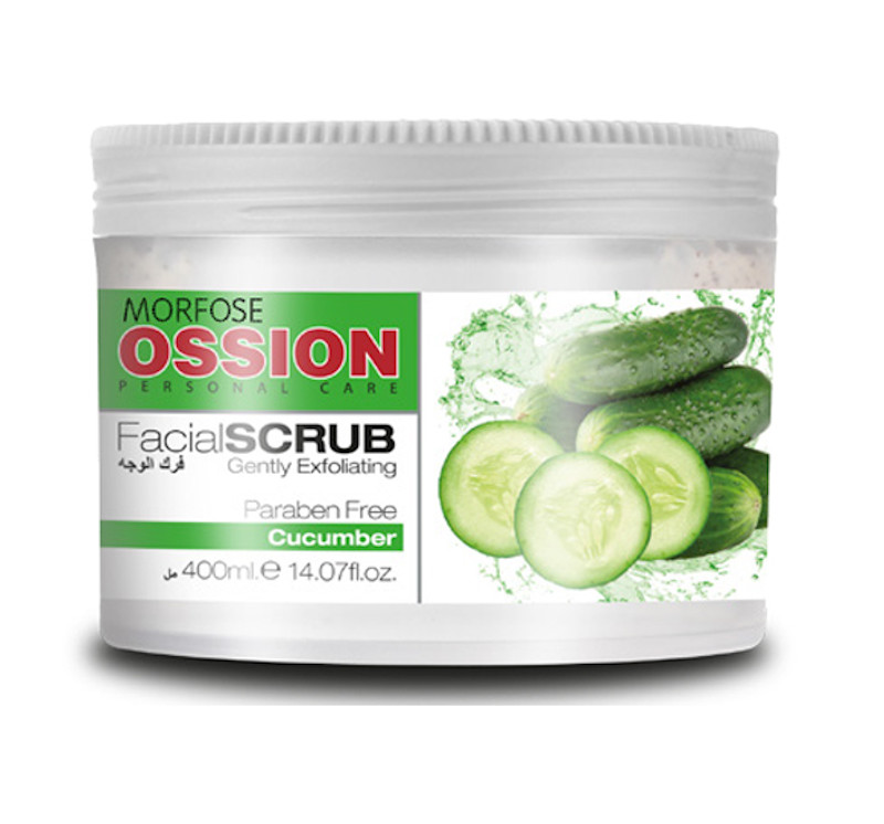 OSSION-no-paraben-cucumber-facial-scrub OSSION "No-Paraben" Cucumber Gesichs- und Hautcreme 400ml