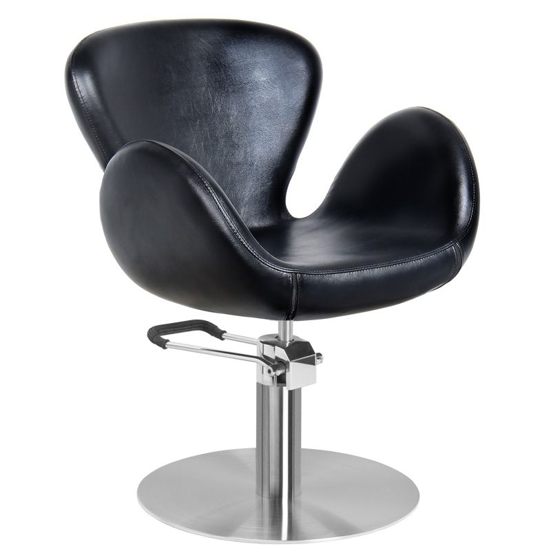 Gabbiano Friseurstuhl Amsterdam Schwarz – höhenverstellbar