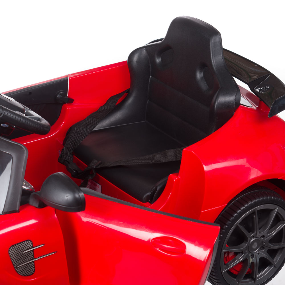 Kinder Friseurstuhl Auto-Star Rot - Multimedia Salon Stuhl für Kleinkinder
