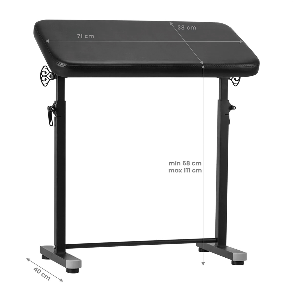Pro Ink 718 Tattoo Armlehne schwarz – Professionell