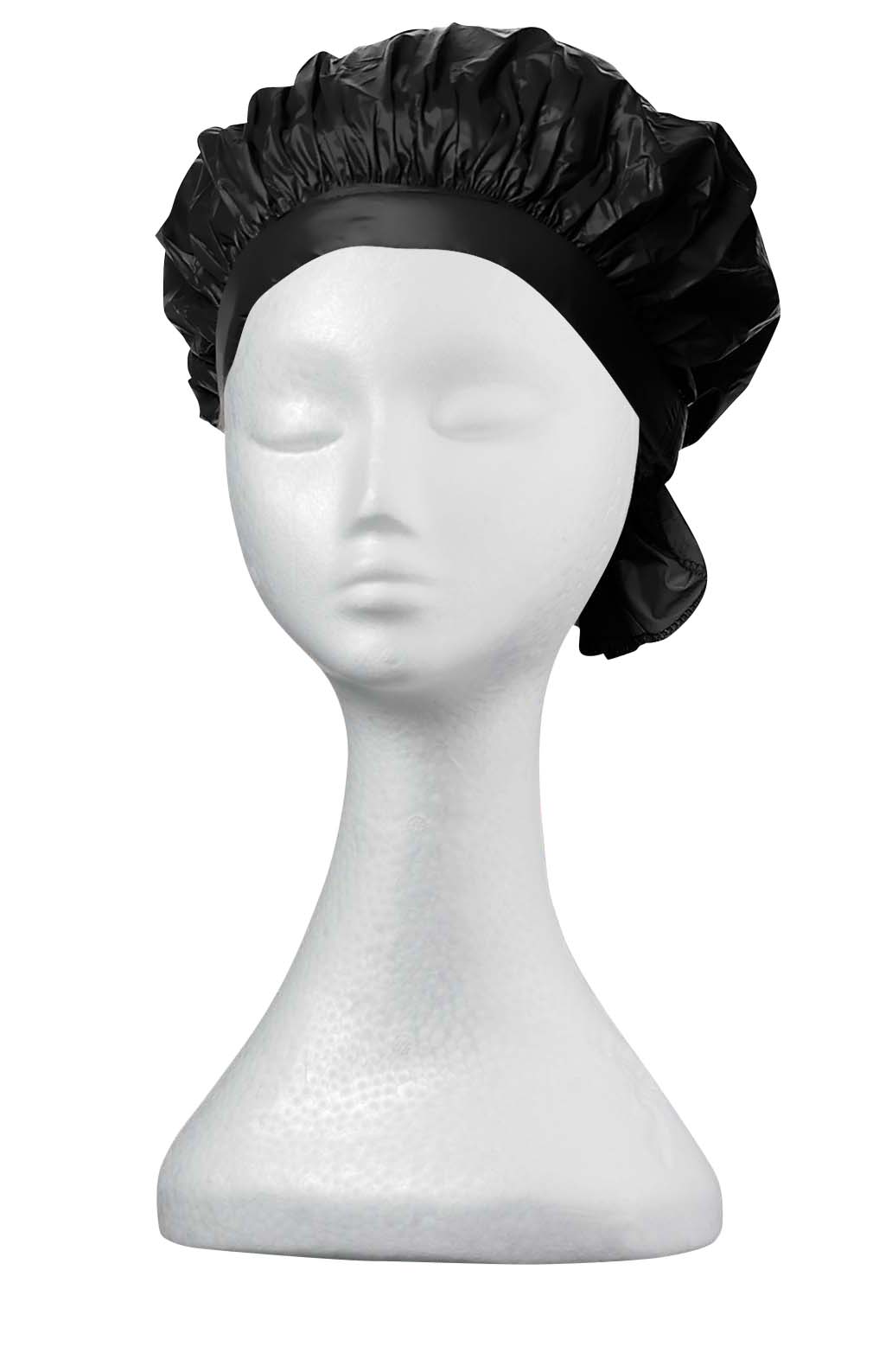 Kaltwellhaube Haube Waterproof Schwarz Klettverschluss Friseur