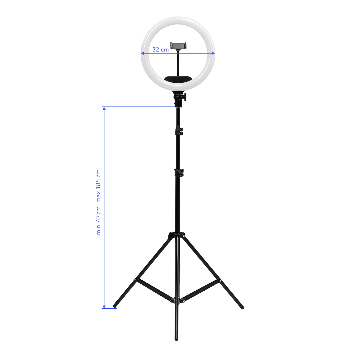 Ringlicht 13 Zoll 36W LED mit Stativ – Professionelle Arbeitsplatzbeleuchtung