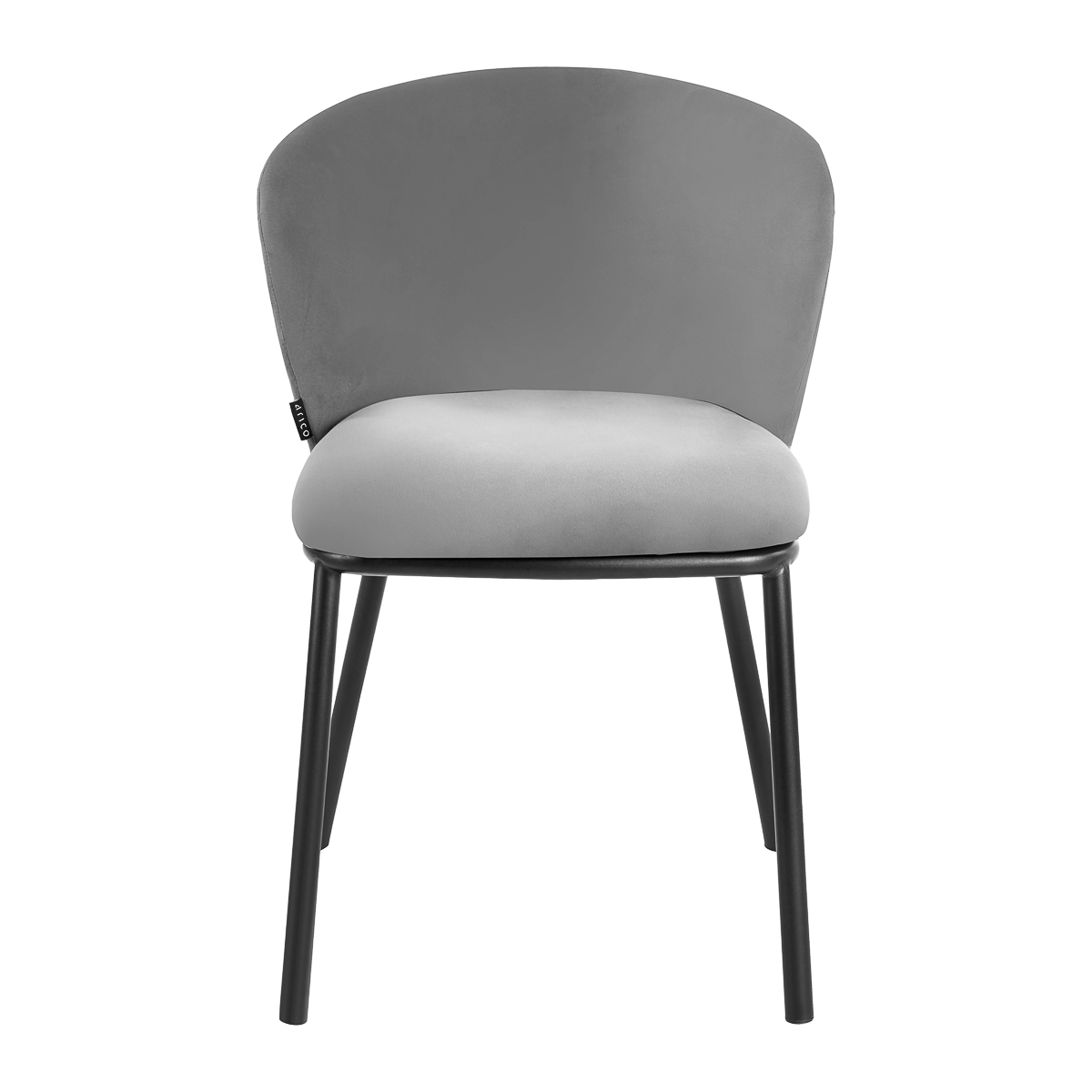 4Rico Stuhl Linea grau - Moderner Salonstuhl mit Eleganz