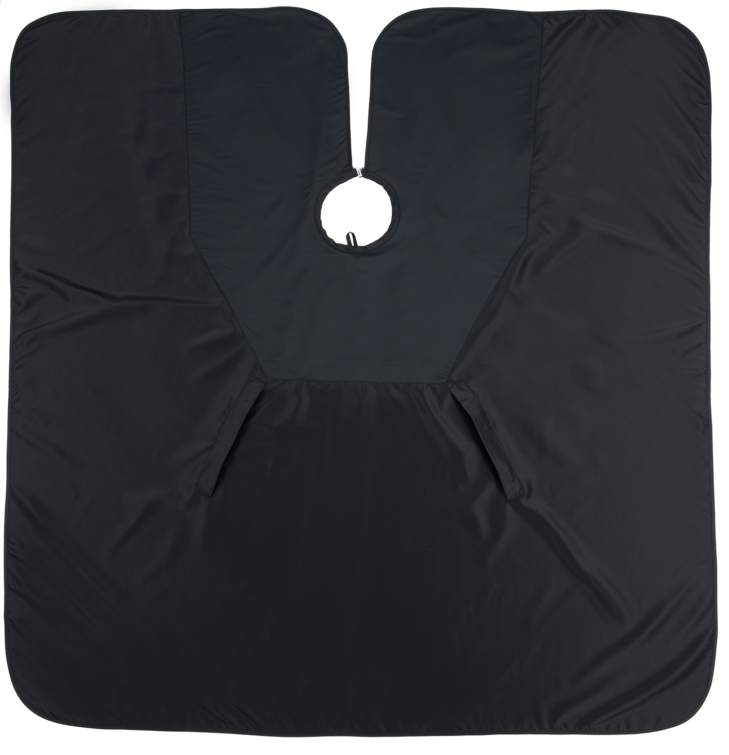 Frisierumhang 145x160cm schwarz antistatisch wasserabweisend