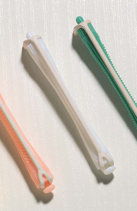Kaltwellwickler Wkl Mitrundgummi 6Mm Weiss Salon