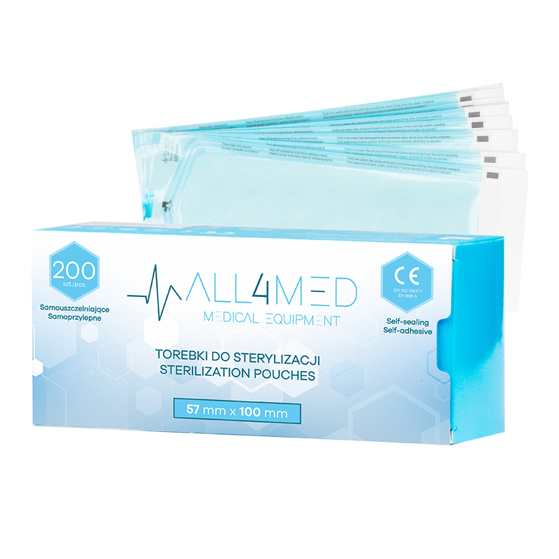 Autoklav-Sterilisationsbeutel PE-Papier 200er Pack