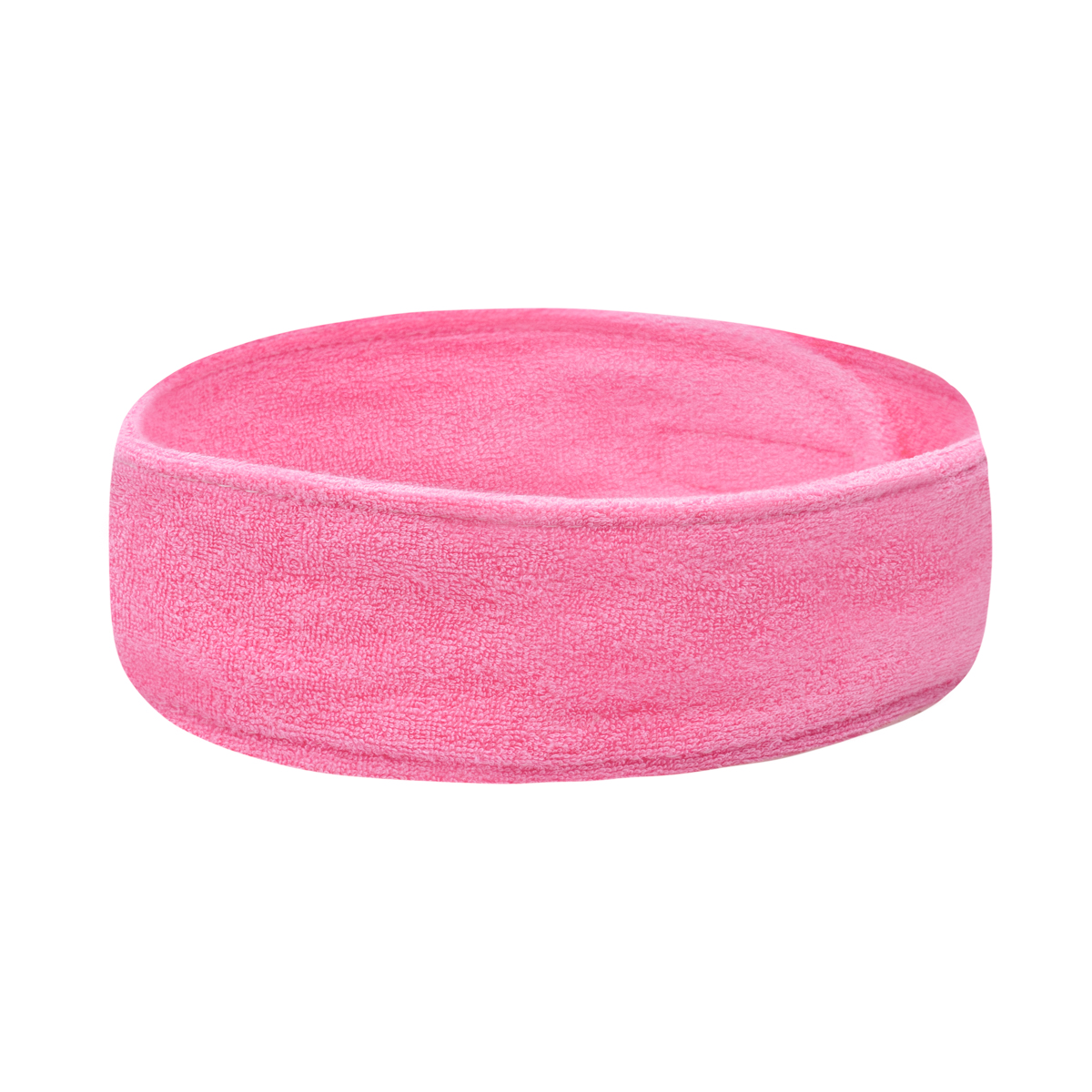 Kosmetikband Frottee Rosa mit Klettverschluss