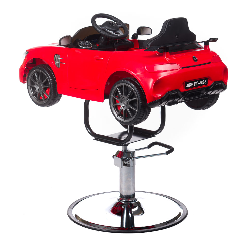 Kinder Friseurstuhl Gelb mit Licht und Sound - Auto-Design