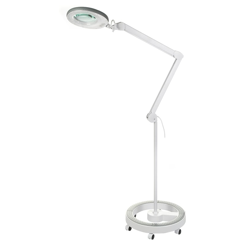 Profi LED Kosmetiklampe mit Lupe 12W - Verstellbarer Stativ