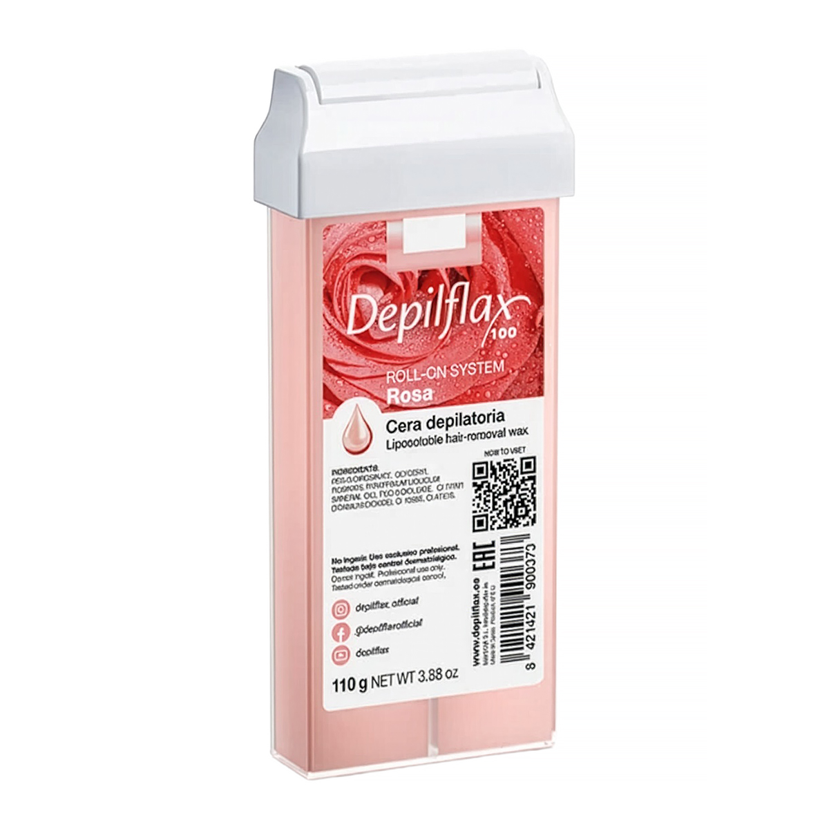Depilflax Rosa Creamy Roll-on Enthaarungswachs 110 g