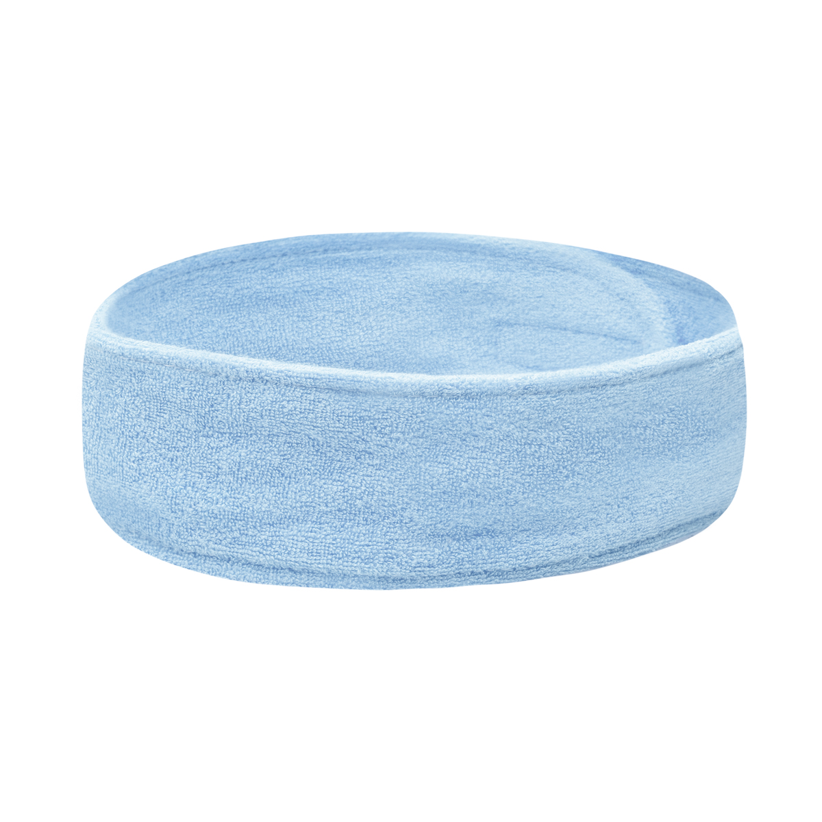 Kosmetikband Frottee Blau – Professionelle Stirnband