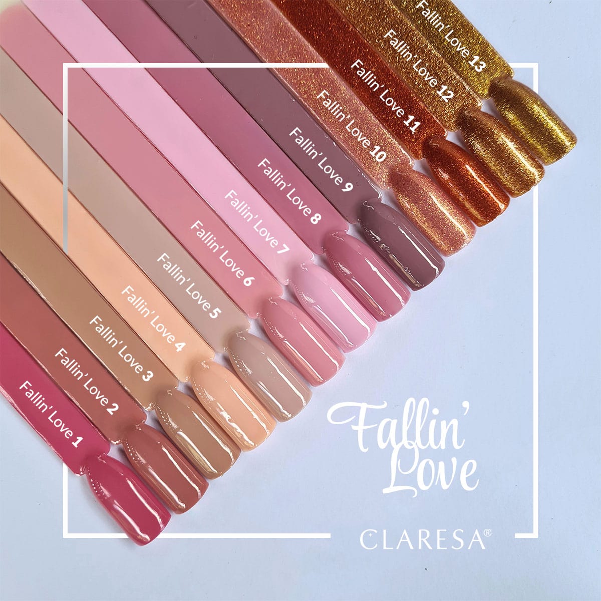 CLARESA Gel Politur FALLIN'LOVE 5 Hellbeige 5g