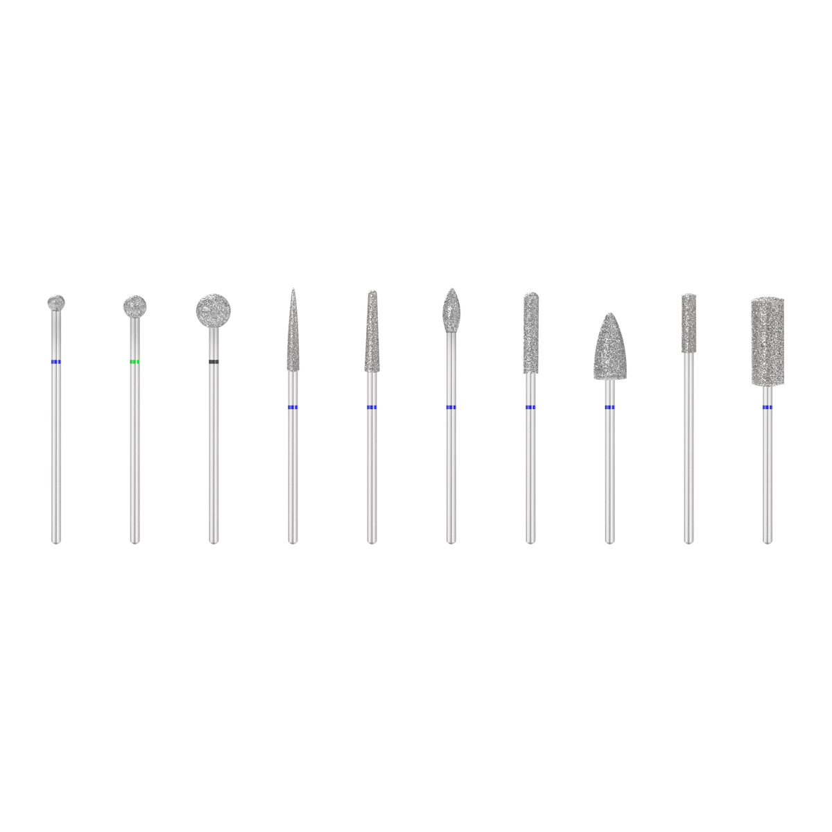 Diamantschleifer 10er Set - Profi Nagelfräser