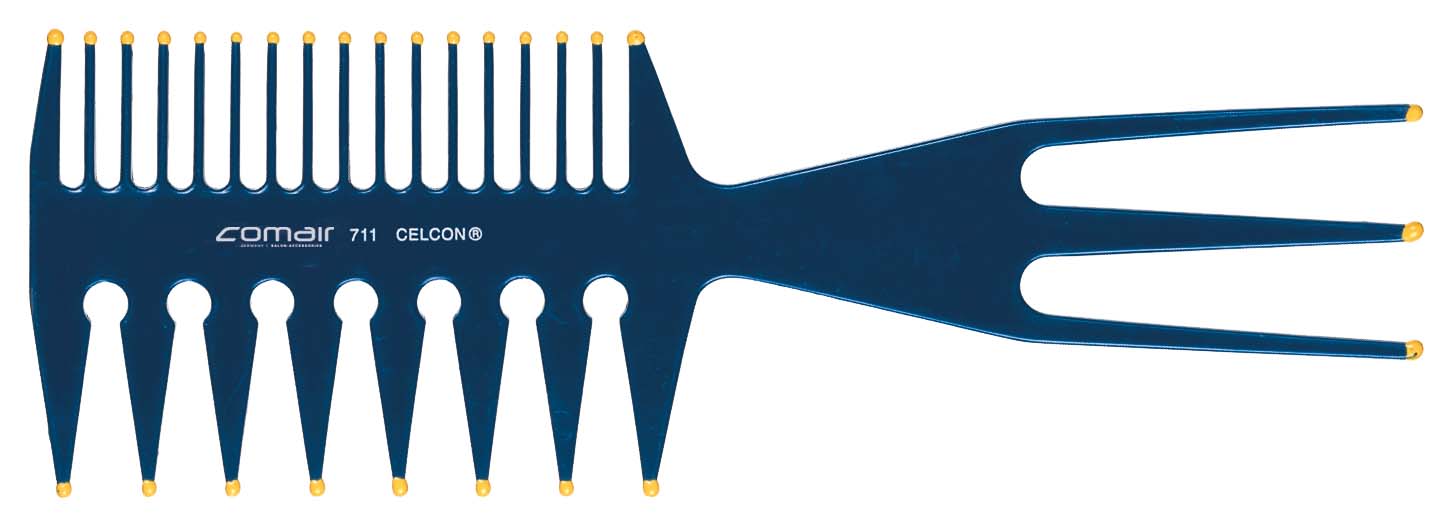 Friseurkamm Spezial Kombi Blau 24 5Cm Friseur