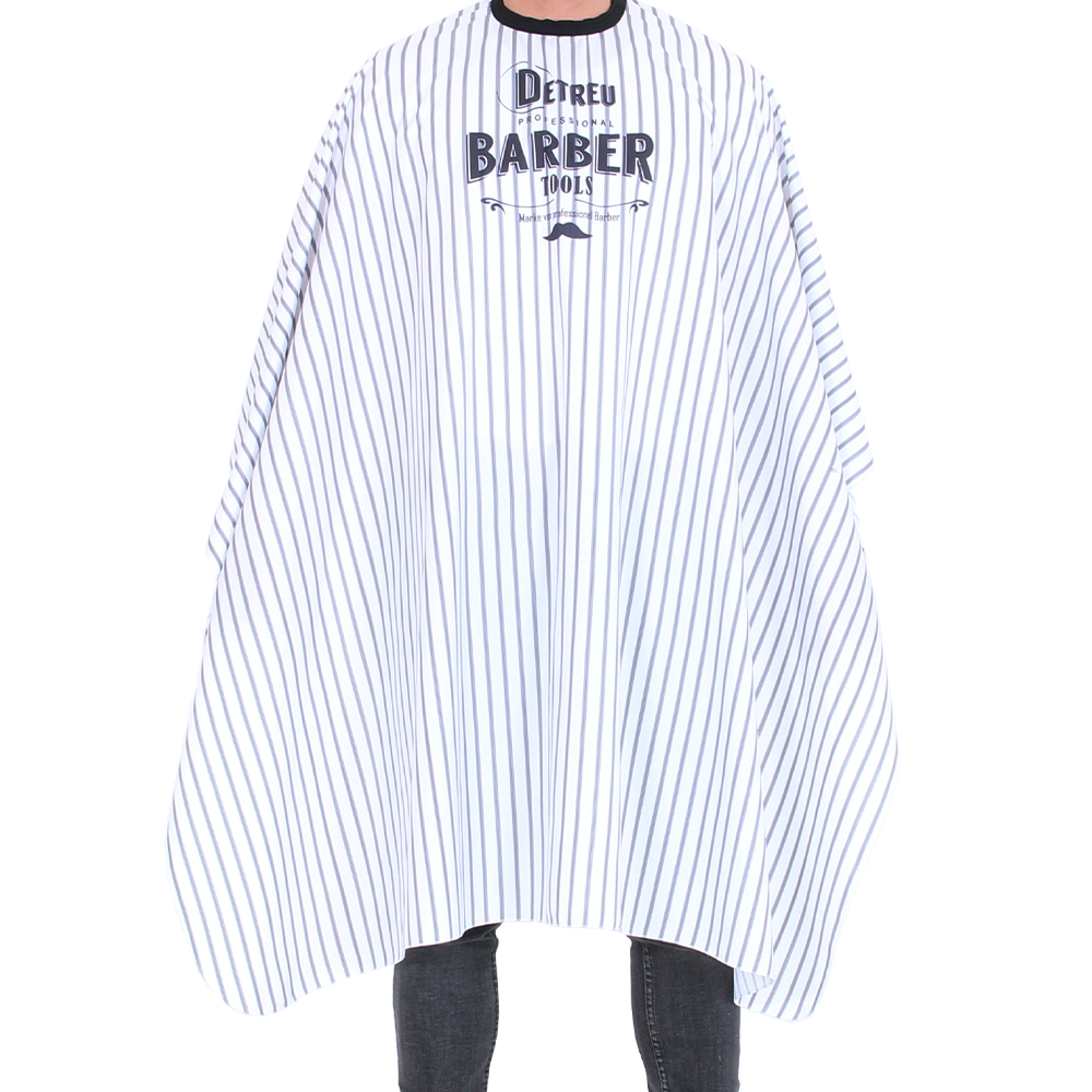 Detreu Barber Haarschneide Umhang Pinstripe