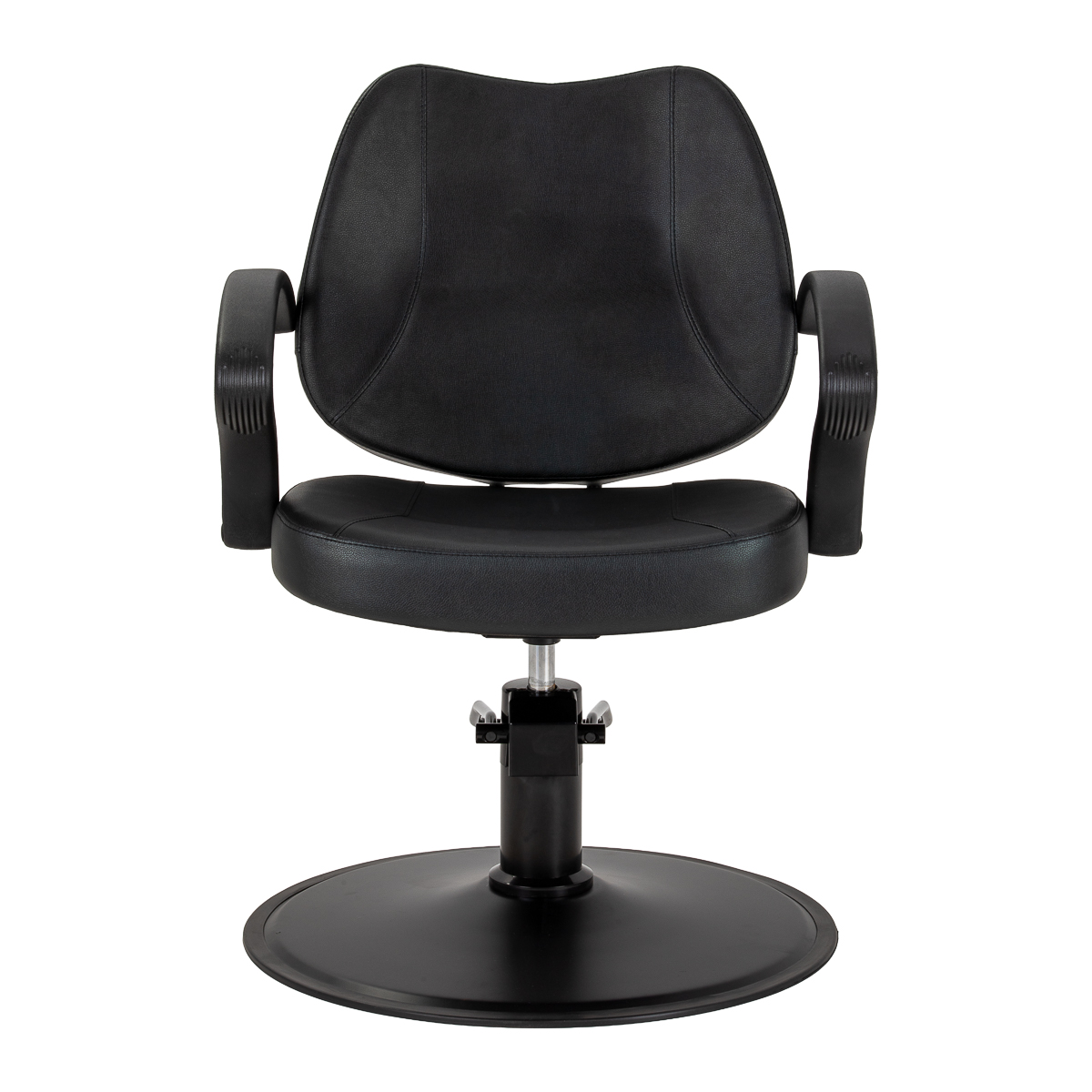 Hair System Friseurstuhl Borneo Schwarz – hydraulische Höhenverstellung