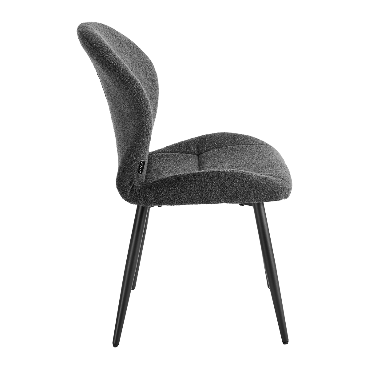 4Rico Stuhl Lucente schwarz – Eleganter Salonstuhl