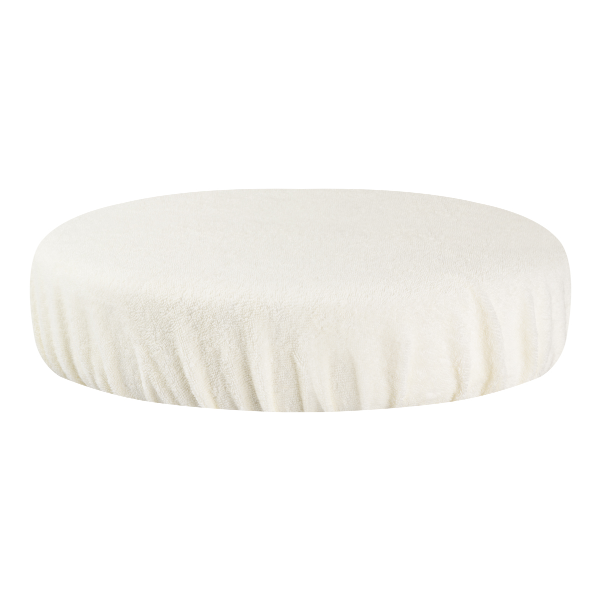 Frotteebezug für Hocker Creme – Hochwertig & Elastisch