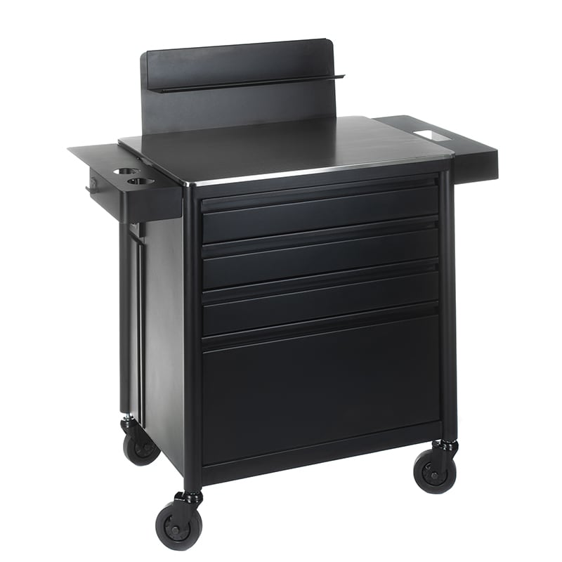 Professional Tattoo Workspace Station - Mobiler Tattoo Beistelltisch schwarz