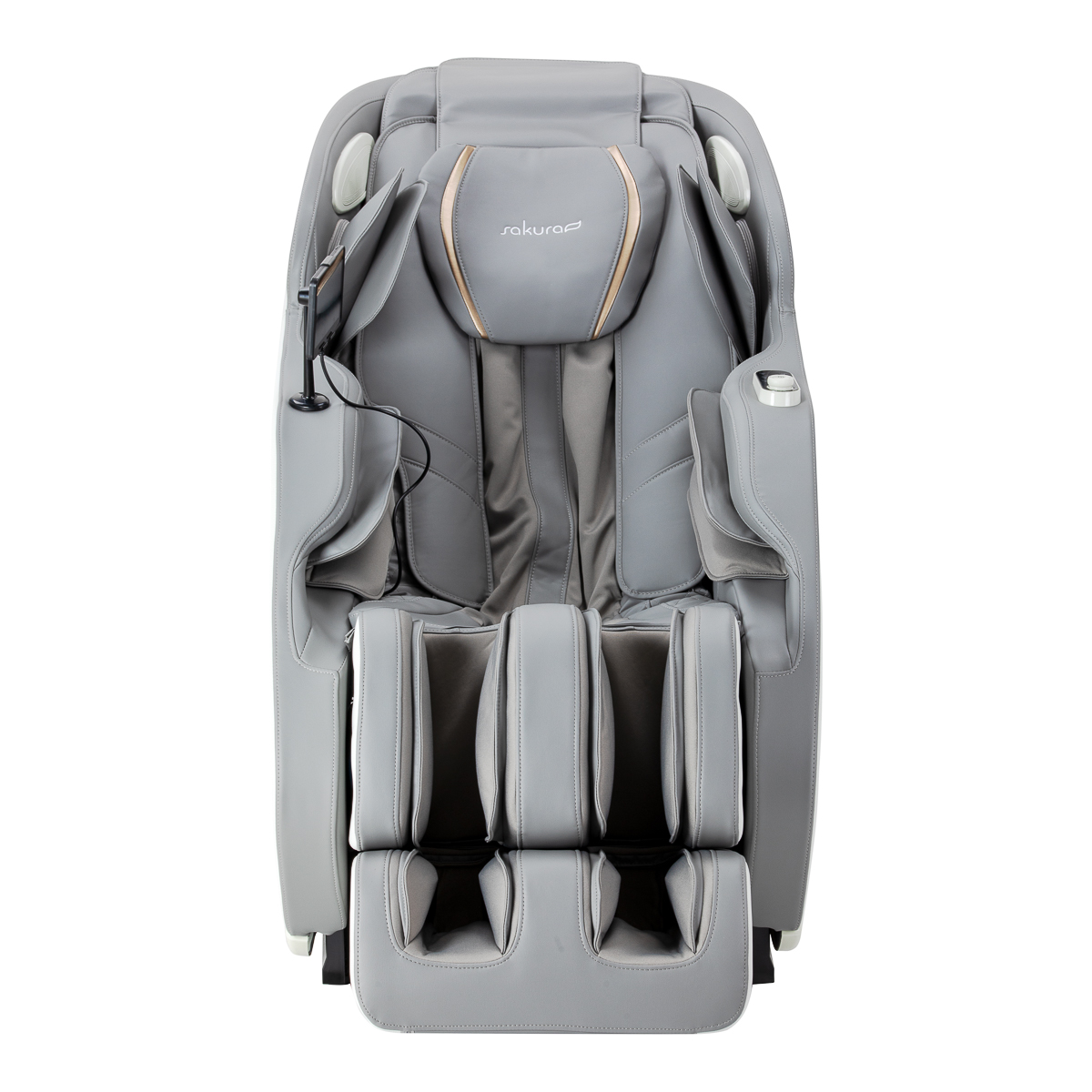 Sakura Massagesessel 809 3D weiß-grau – Profi-Entspannung
