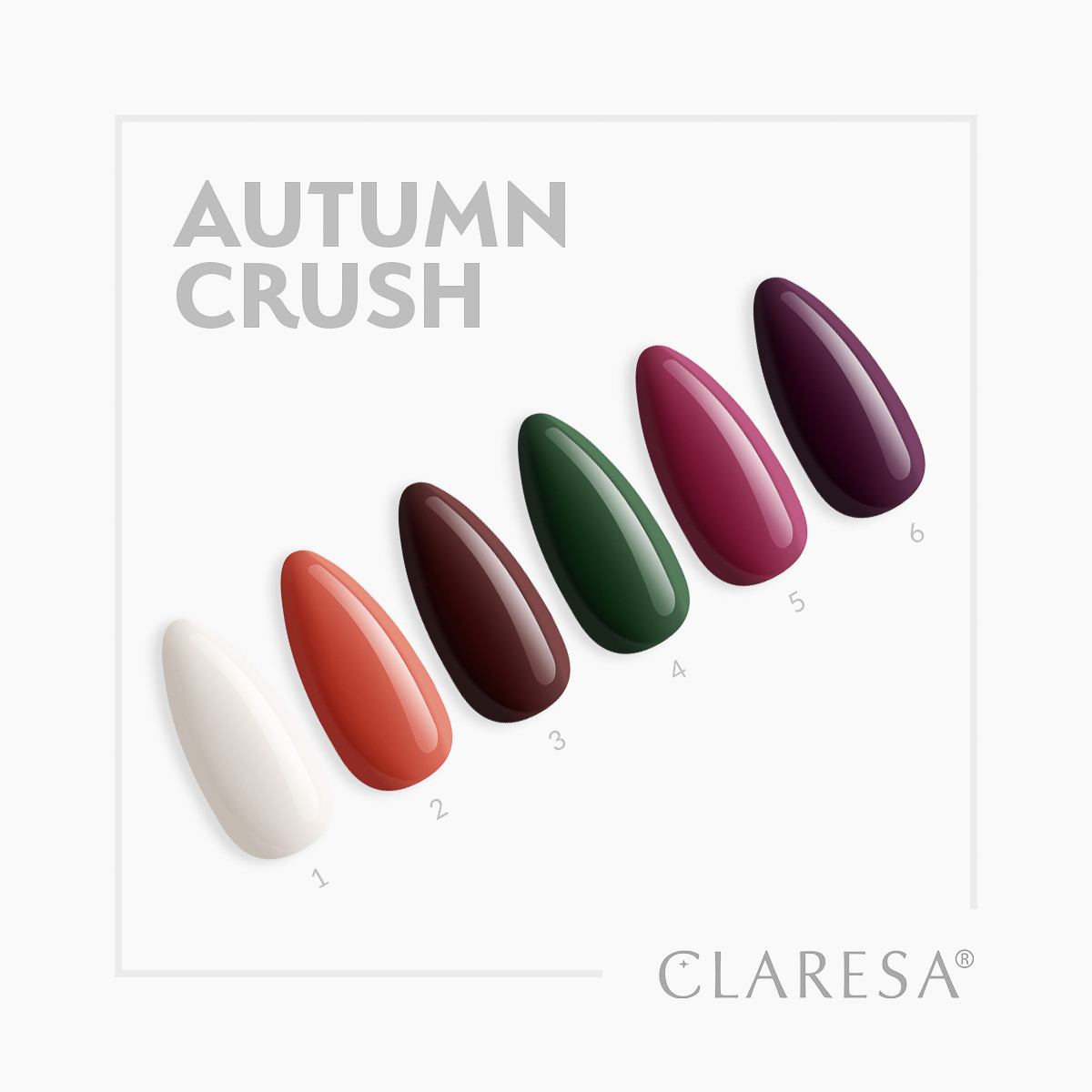 CLARESA Hybrid-Nagellack Autumn Crush 2 Orange 5g
