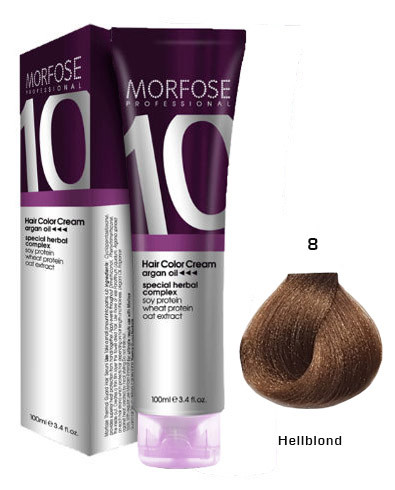 Morfose 10 Creme Haarfarbe Farbton Nr.: 8 Hellblond