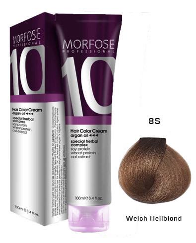 Morfose 10 Creme Haarfarbe Farbton Nr.: 8S weiches Hellblond