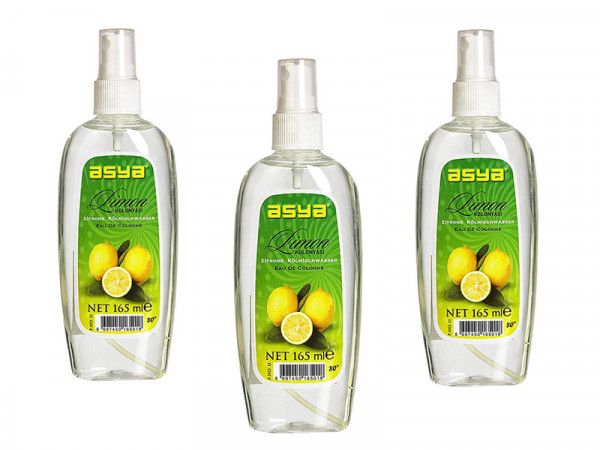 Asya Limon Kolonya Duftwasser 3 x 165 ml Spray