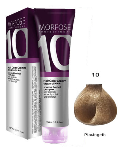 Morfose 10 Creme Haarfarbe Farbton Nr.: 10 Platingelb